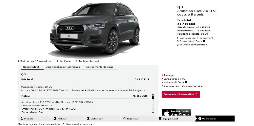 Configurateur audi q3