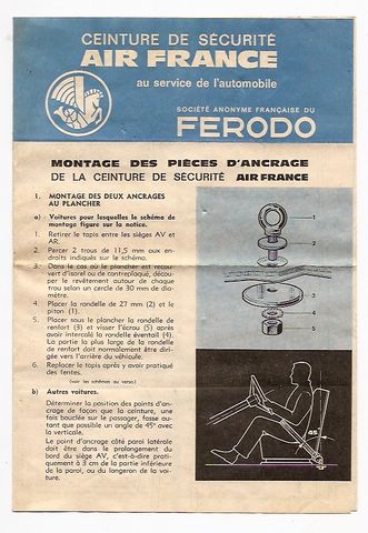 ceinture-sécurité-air-france-ferodo