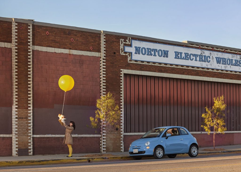 Dian Steinsnyder & Red with their 2013 Fiat 500 Chinatown Los Angeles