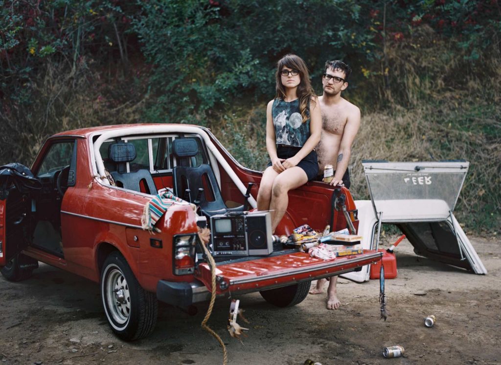 Jenny Messer and her 1980 Subaru Brat Silver Lake Los Angeles