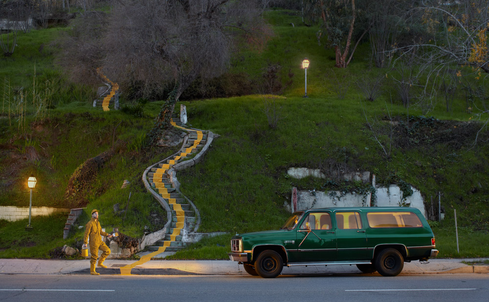 Sven Barth and his 1985 GMC Suburban Elysian Valley Los Angeles