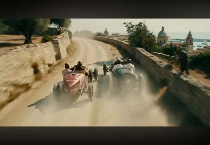 bolide historique lors du tournage du film Maserati avec Jessica Alba et Al Pacino