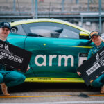 Jessica Hawkins championne British GT4 Silver Cup avec Aston Martin a Brands Hatch