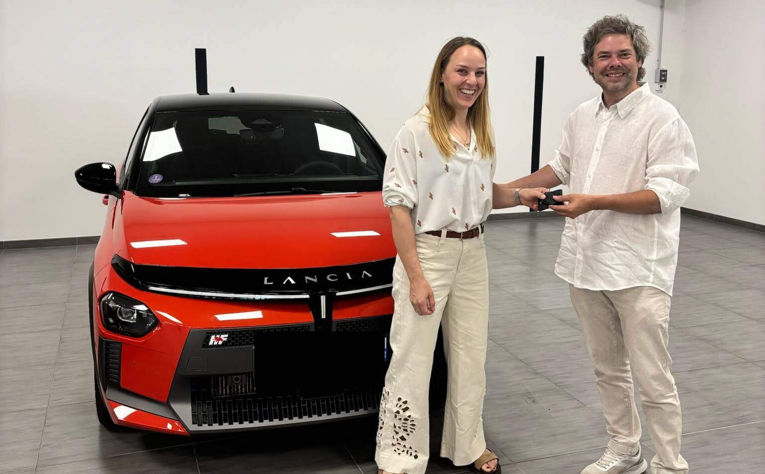 Margaux Pinot championne de judo et ambassadrice Lancia Ypsilon Ibrida HF Line