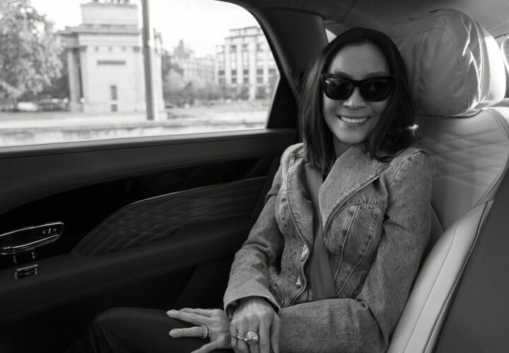 portrait de l actrice Michelle Yeoh ambassadrice officielle de Bentley Motors